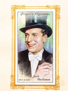 Jack Buchanan Collectables Picture of movie stars that came with the Players cigarette packet, 1934. Creator: Unknown