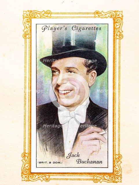 Jack Buchanan Collectables Picture of movie stars that came with the Players cigarette packet, 1934. Creator: Unknown.