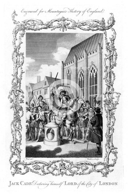 Jack Cade, English rebel of Irish extraction, 1450 (19th century). Artist: Unknown