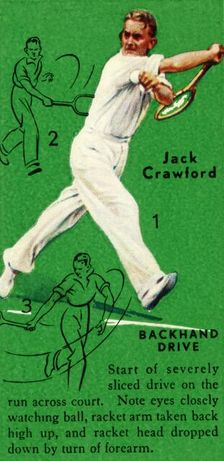 Jack Crawford - Backhand Drive c1935. Creator: Unknown