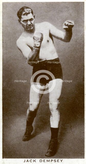 Jack Dempsey, American boxer, 1938 Artist: Unknown