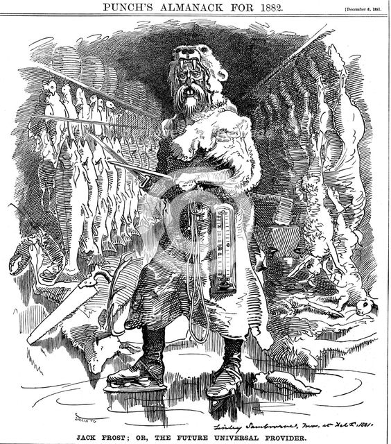 'Jack Frost; or, the Future Universal Provider', 1881. Artist: Unknown