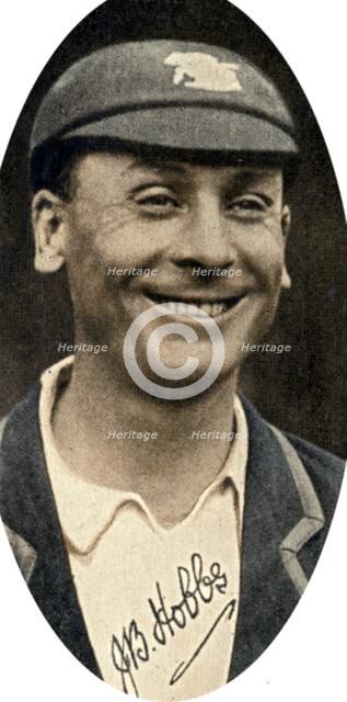 Jack Hobbs, Surry and England cricketer, 1935. Artist: Unknown