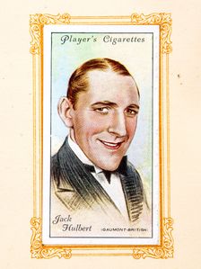 Jack Hulbert Collectables Picture of movie stars that came with the Players cigarette packet, 1934. Creator: Unknown