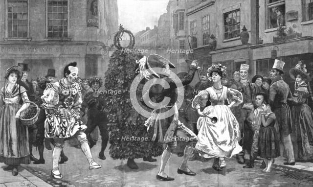 ''Jack-In-The-Green'--A May-Day Scene Sixty Years Ago', 1830, 1890. Creator: Unknown.