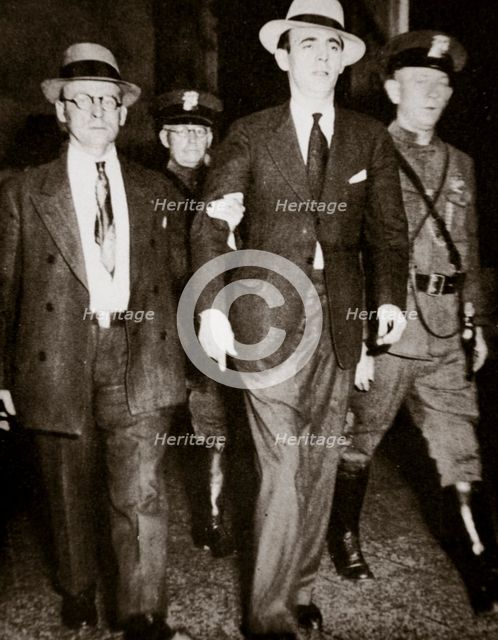 Jack 'Legs' Diamond, temporarily in the hands of the law in Troy, New York, USA, July 1931 Creator: Unknown.