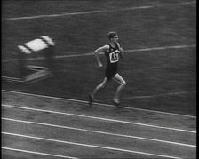 Jack Lovelock Winning the 1500 Metre Run, 1936. Creator: British Pathe Ltd