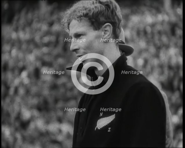 Jack Lovelock Being Rewarded After Winning the 1500 Metre Run at the 1936 Berlin Olympics, 1936. Creator: British Pathe Ltd.