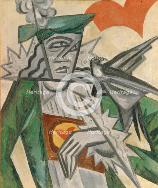 Jack of Hearts, 1913-1914. Artist: Rozanova, Olga Vladimirovna (1886-1918)