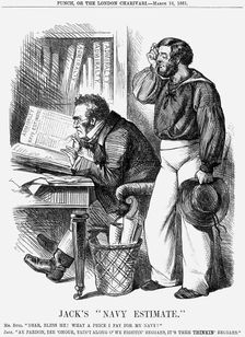 Jack's "Navy Estimate" 1861. Creator: Unknown