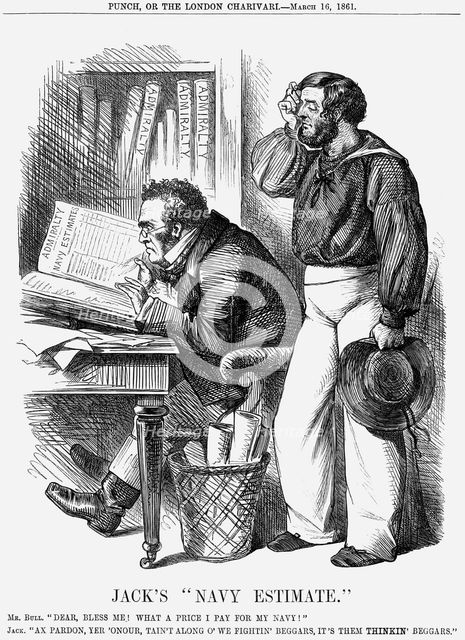 'Jack's "Navy Estimate"', 1861. Creator: Unknown.