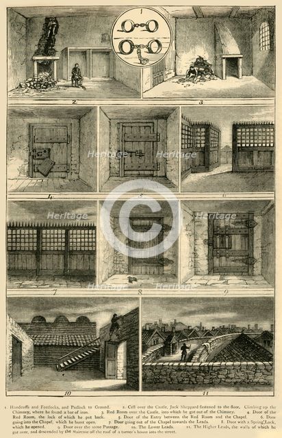 'Jack Sheppard's Escapes', (c1872). Creator: Unknown.