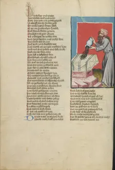 Jacob Consecrating Bethel; Weltchronik, about 1400-1410. Creator: Unknown