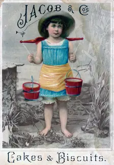 Jacob and Cos. Cakes & Biscuits c1900s-c1920s. Advertising postcard