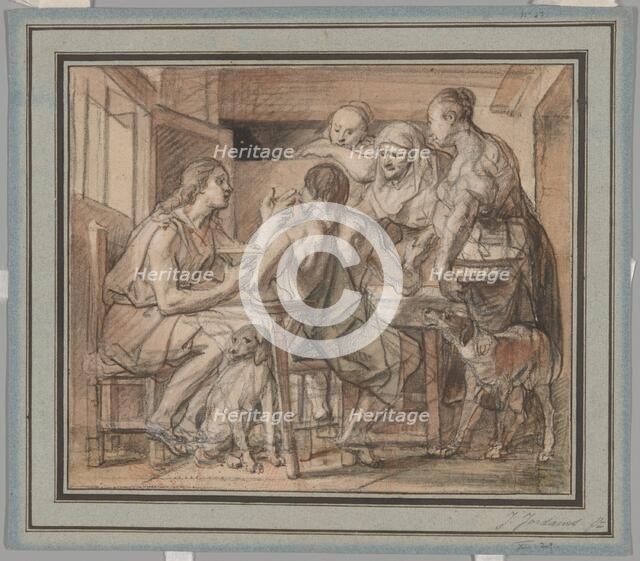 Jacob and Esau, c. 1655. Creator: Jacob Jordaens.