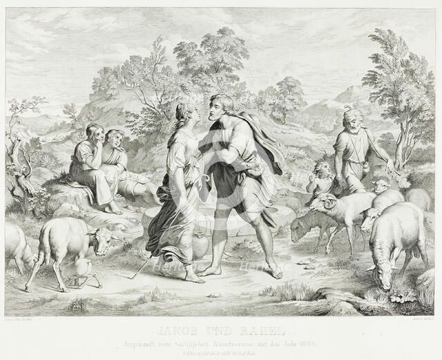 Jacob and Rachel, 1833. Creator: Christian Ernst Stölzel.