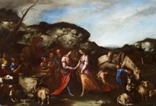 Jacob and Rachel at the Well, c1653. Creator: Luca Giordano