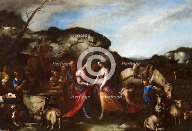Jacob and Rachel at the Well, c1653. Creator: Luca Giordano.