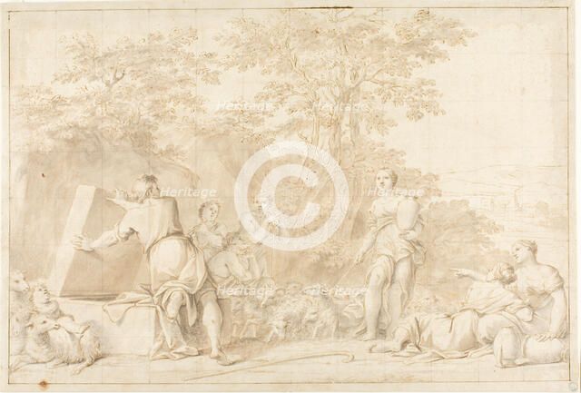 Jacob and Rachel at the Well, n.d. Creator: Unknown.