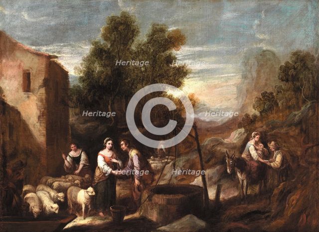 Jacob and Rachel, between 1665 and 1700. Creator: Francisco Antolinez.