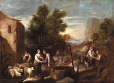 Jacob and Rachel, between 1665 and 1700. Creator: Francisco Antolinez