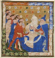 Jacob and Rachel Lamenting their Son Joseph, 1420/30. Creator: Master of the Lydgate Troybook