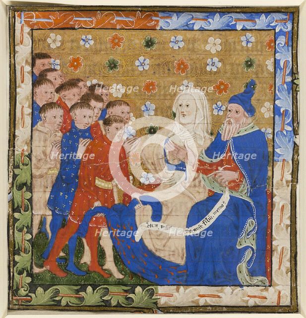 Jacob and Rachel Lamenting their Son Joseph, 1420/30. Creator: Master of the Lydgate Troybook.