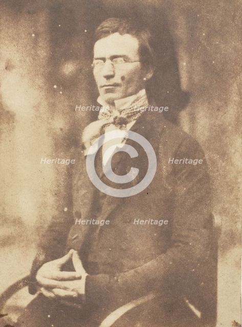 Jacob Abbott, 1843-47. Creators: David Octavius Hill, Robert Adamson, Hill & Adamson.