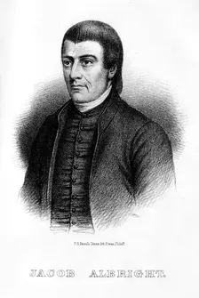 Jacob Albright, American Christian leader, (1854)