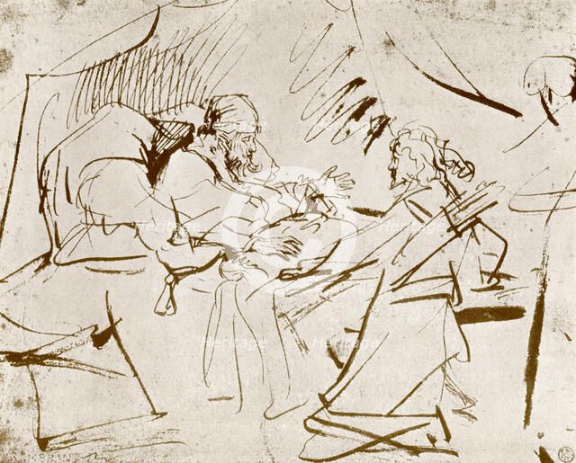 'Jacob at Isaac's Bedside', 1913.Artist: Rembrandt Harmensz van Rijn    