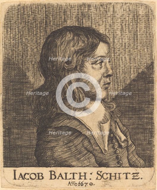 Jacob Balthazar Schitz, 1670. Creator: Unknown.