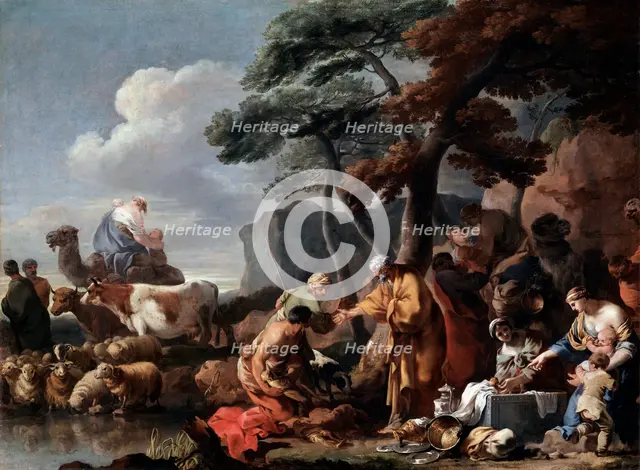'Jacob burying the strange gods under the oak by Shechem', 17th century. Artist: Sébastien Bourdon