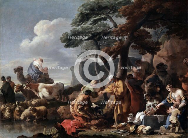 'Jacob burying the strange gods under the oak by Shechem', 17th century. Artist: Sébastien Bourdon
