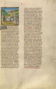 Jacob Going to Sichem; Miroir Historial, about 1475. Creator: Unknown