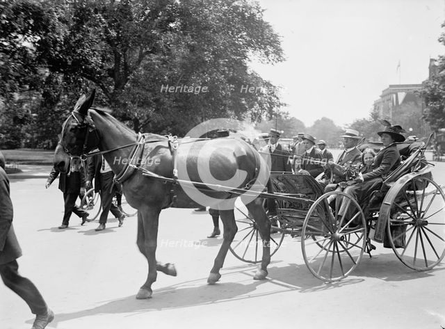Jacob 'General' Coxey and Members of His Family, 1914.  Creator: Harris & Ewing.