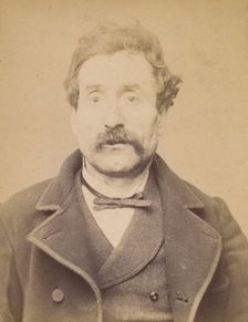 Jacob. Georges, Gustave. 43 ans, né à Paris XVIIe. Journalier. Anarchiste. 27/2/94., 1894. Creator: Alphonse Bertillon