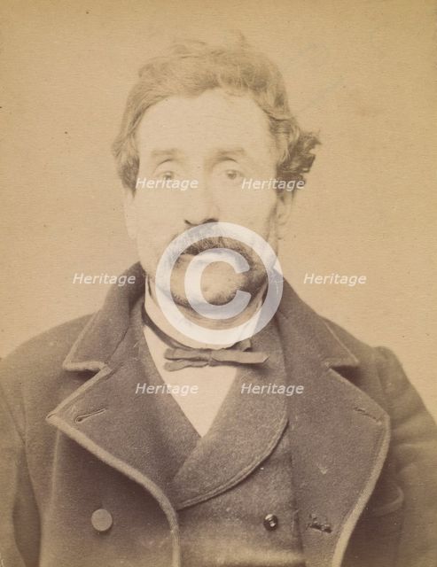 Jacob. Georges, Gustave. 43 ans, né à Paris XVIIe. Journalier. Anarchiste. 27/2/94., 1894. Creator: Alphonse Bertillon.