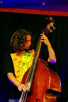 Jacob Gryn, Sultan Stevenson Trio, Verdict Jazz Club, Brighton, East Sussex, 6 Aug 2022. Creator: Brian O'Connor