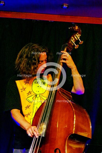Jacob Gryn, Sultan Stevenson Trio, Verdict Jazz Club, Brighton, East Sussex, 6 Aug 2022. Creator: Brian O'Connor.