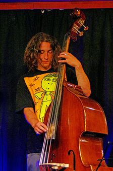 Jacob Gryn, Sultan Stevenson Trio, Verdict Jazz Club, Brighton, East Sussex, 6 Aug 2022. Creator: Brian O'Connor