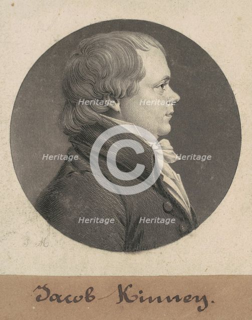 Jacob Kinney, 1808. Creator: Charles Balthazar Julien Févret de Saint-Mémin.