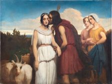 Jacob kisses Rachel, 1843. Creator: Laby, Alexandre (1814-1899)