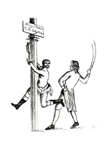 Jacob Johan Anckarström beeing flogged, Sweden, 1792. Creator: Unknown