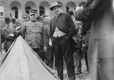Jacob M. Dickinson, Secretary of War - Inspecting Army Equipment, 1911. Creator: Harris & Ewing