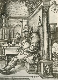Jacob Meditating on Joseph's Dreams 1532, (1908). Creator: Heinrich Aldegrever