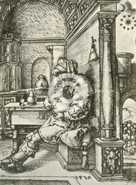 'Jacob Meditating on Joseph's Dreams', 1532, (1908). Creator: Heinrich Aldegrever.