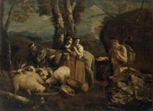 Jacob Meeting Rachel, 1700. Creator: Andrea de Leone