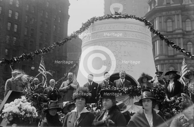 Jacob Schiff, J. P. Morgan, Martin Vogel, Grover Whalen, John Francis Hylan, between c1915 and c1920 Creator: Bain News Service.