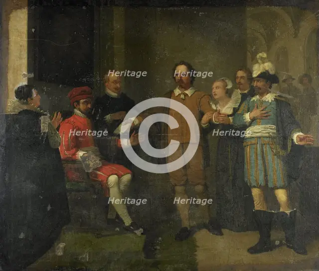 Jacob Simonsz de Rijk getting the Spanish Governor-General Requesens to Release Marnix..., 1805-1808 Creator: Jan Willem Pieneman.