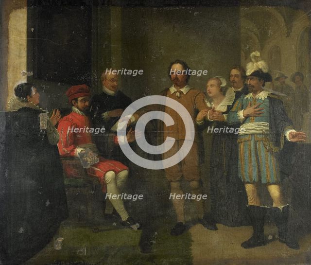 Jacob Simonsz de Rijk getting the Spanish Governor-General Requesens to Release Marnix..., 1805-1808 Creator: Jan Willem Pieneman.